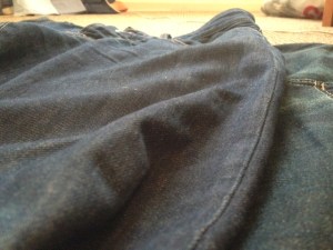 Dark denim on display. Jeans on left by Scotch & Soda. Right - Standard Cloth. 