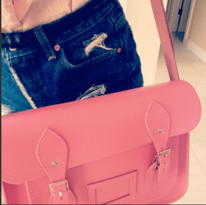 Pink 13 inch Classic Cambridge Satchel