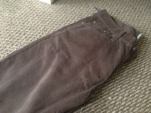 A deep, dark brown shade in corduroy is the perfect fall alternative to denim.