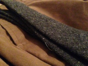 The wool tie and Newport Chinos in Amber. 