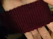 Frank and Oak's knit tie is woven with a thicker gauge and more bulk.
