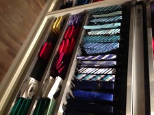 Lots of silk ties, not a lot of winter-weight texture. 
