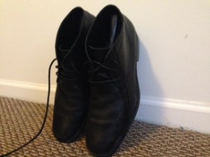 From the personal wardrobe — Calvin Klein black dress boots, snagged on eBay early last summer.