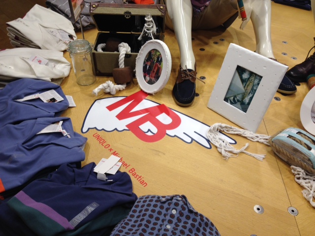 From inside the Broadway Avenue Uniqlo store. 