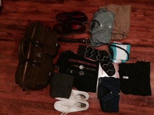 Travel well: Most of the spread for a weekend music festival in San Francisco.