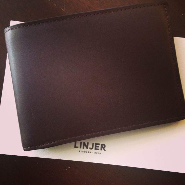 The first-ever mocha billfold from Linjer Leather Goods.