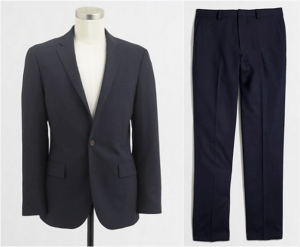 A basic navy in an easy-to-move fabric that'll look classic and sharp. 