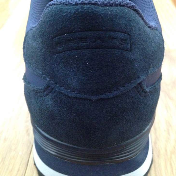 Subtle branding on the back heel. 