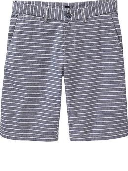 They should fit pretty trim, and the stripes are a nice touch … but that inseam could be a tad long.