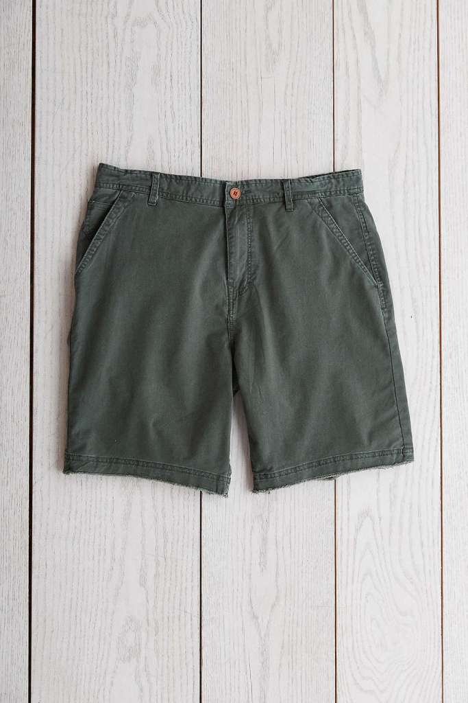An olive color that's different than the typical navy or khaki, paired with a decent price. 
