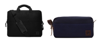 A twill briefcase in midnight and a line of dopp kits are also part of the brand's offerings. Available at www.jackandmulligan.com