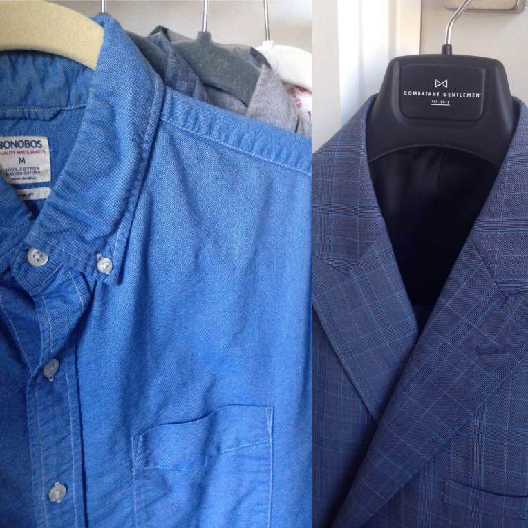 Pictured on the left: A rundown of versatile shirting for the trip, including a Bonobos Oxford, GAP chambray, short-sleeve Saturdays NYC buttondown and a vintage thrift store shirt perfect for sipping some brews.