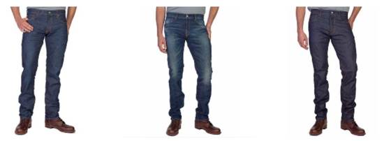 American-made denim in a variety of washes rounds out the brand's pants offering.