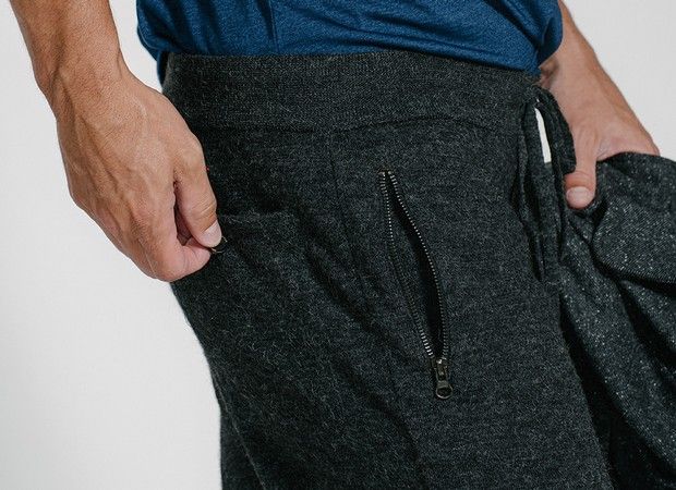 Features like side-zip pockets make these feel a bit different than your ordinary sweatpant.