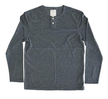 As simple as it gets -- even more minimal thanks to the two-button placket.