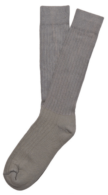 These simple grey dress socks are back again.