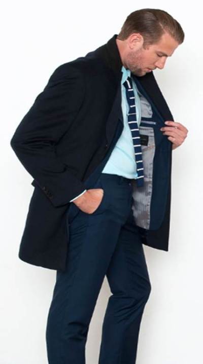 A versatile navy color, a slim fit and a great price make for a terrific top layer.