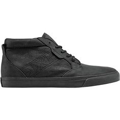 A closer look at the diagonal stitching that runs up the side of these Reef chukka sneakers.