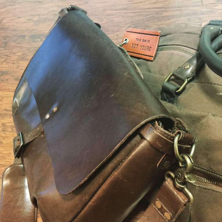 All ready to pack up next week? Slim Mailbag by Satchel and Page. Stowaway Weekender Bag by Navali.