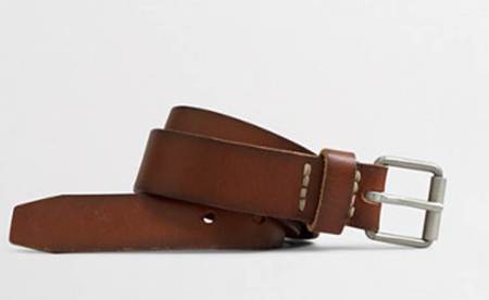 Reach for a casual belt with some texture to complement the rest of this ensemble.