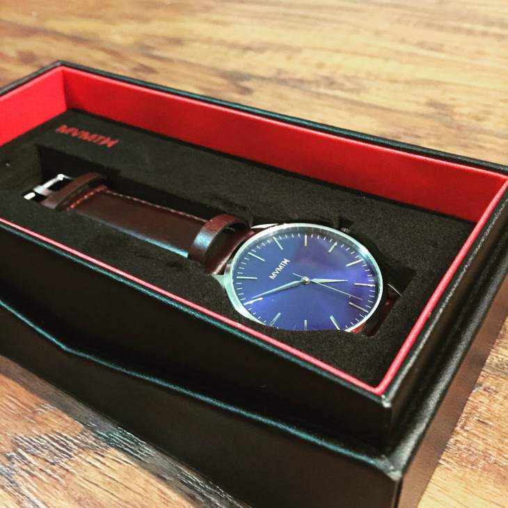 A crisp watch that strikes a dress-casual balance is crucial for weekend trips. Watch by MVMT Watches.