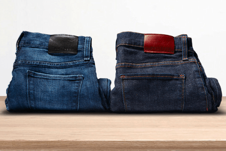 Available in two washes, the Medium Blue Wooster Jean on the left looks the most promising.