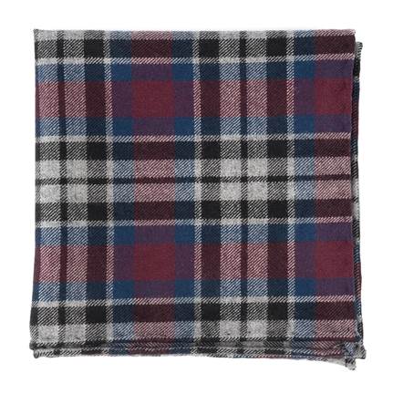 A unique pattern and color scheme help this pocket square stand out nicely.