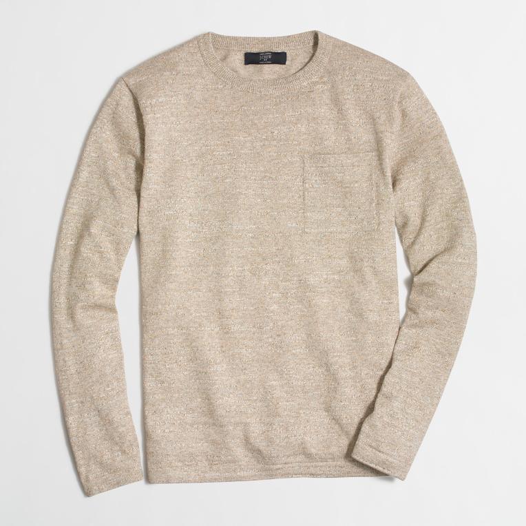 The textured cotton and chest pocket are nice visual touches. 