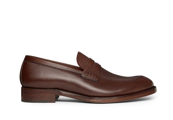 Not your grandfather's penny loafer -- the sleek, stylish Archie Penny Loafer in Hazelnut from Jack Erwin.