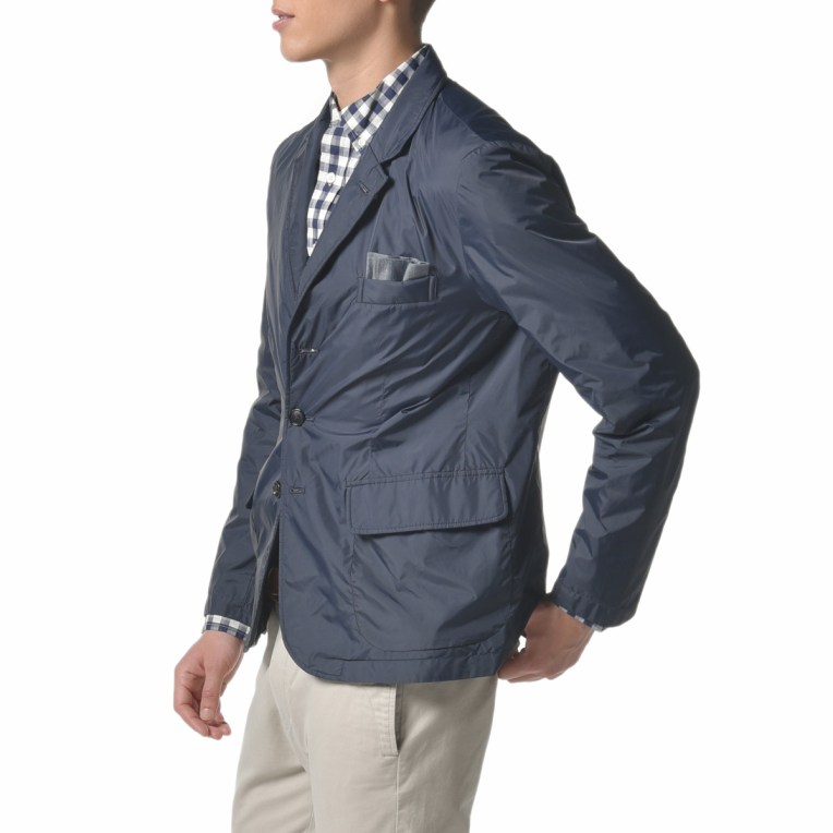 It's got all the touches of the traditional blazer, including the casual flap patch pockets and room for a trusty pocket square.