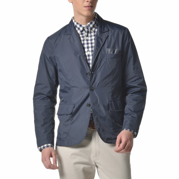 A blazer that's built with the quality and construction of a rain jacket.
