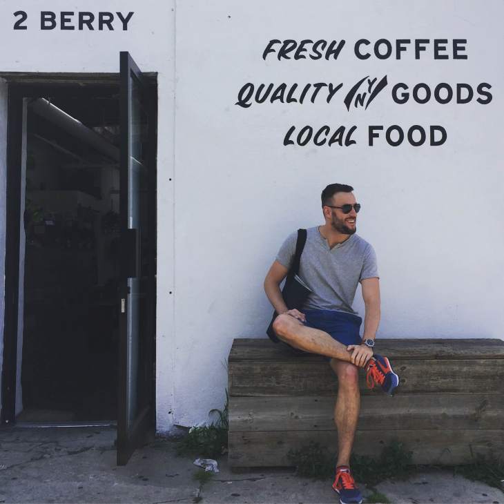 Checking out Upstate Stock, one of my favorite NYC menswear shops, in style. Slim chambray shorts from the Canvas by Lands' End line. Moroccan Tee by Tommy John. Chariot Runners by Brooks Heritage. Waterbury Chrono from the Timex x Red Wing collab. Sunglasses by Spine Optics. Denim Tote by JackThreads.