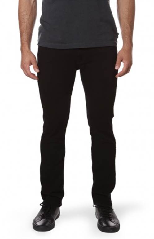 Slim, easy to wear and sleek -- the ideal pair of black denim, new from Mott & Bow.