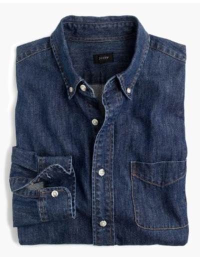 It's tough to go wrong with J. Crew -- this denim shirt is a surefire winner.