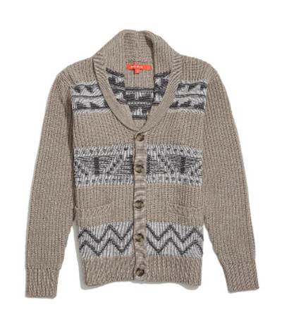 A neutral base livened up with a visually interesting Fair Isle pattern.