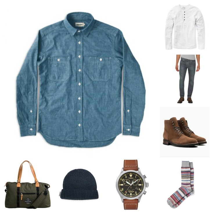 The perfect chambray shirt, worn just the right way for a perfect season in menswear.