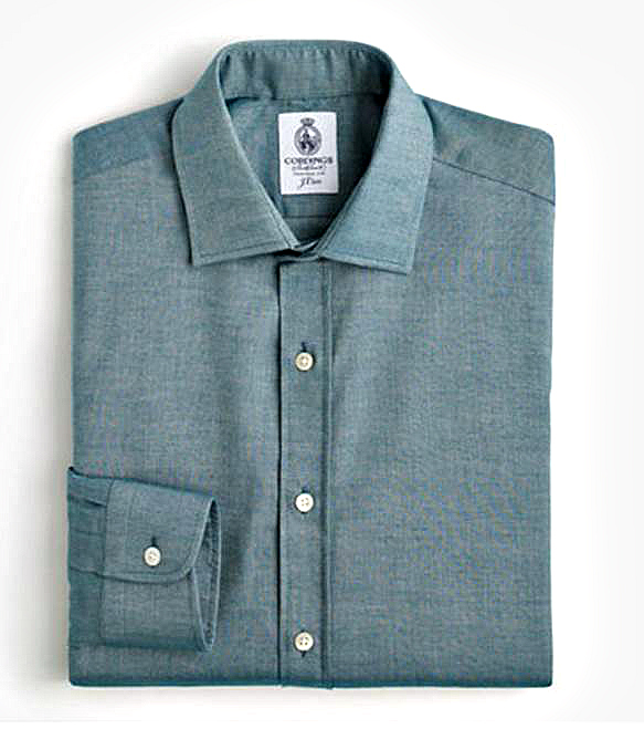 A dress shirt with some texture and a pleasing winter-ready color. 