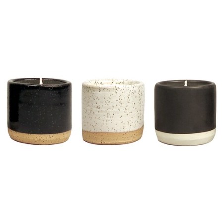 A masculine, subtly stylish candle set for the guy with an eye for design. 