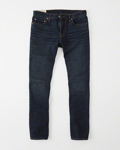 Slim-straight denim with a brushed-back interior for comfort and warmth. 