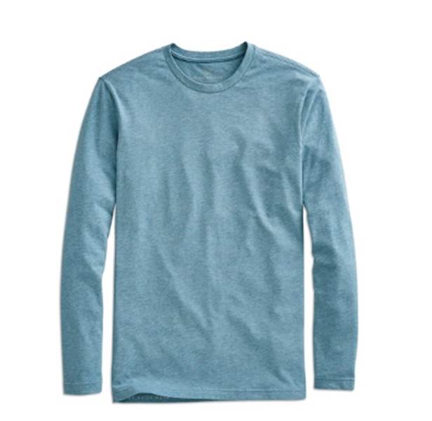 A surprisingly crisp long-sleeve tee comfortable for travel and layering. 