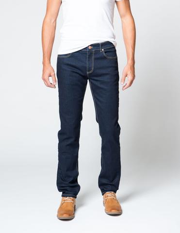 Dark, slim-fitting jeans with a ton of comfort and stretch -- as good as it gets. 