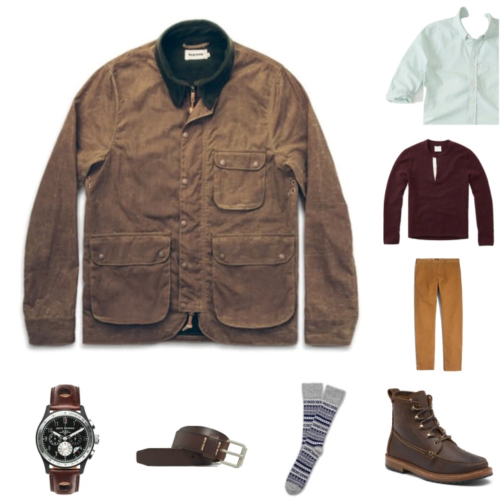 Starting with a classic Oxford and adding a tough jacket, warm layers and classic accessories. 