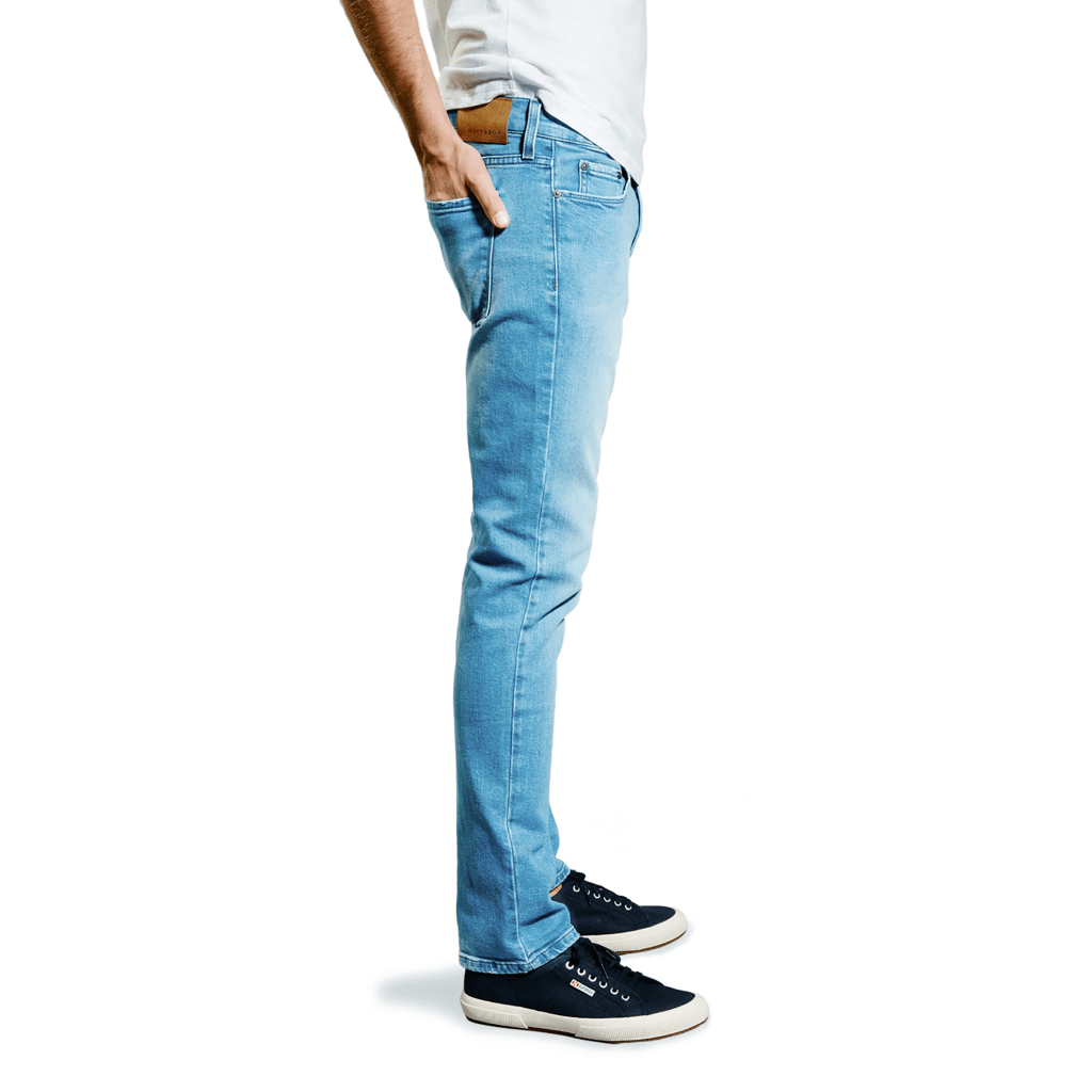 The best slim light wash jeans for men.