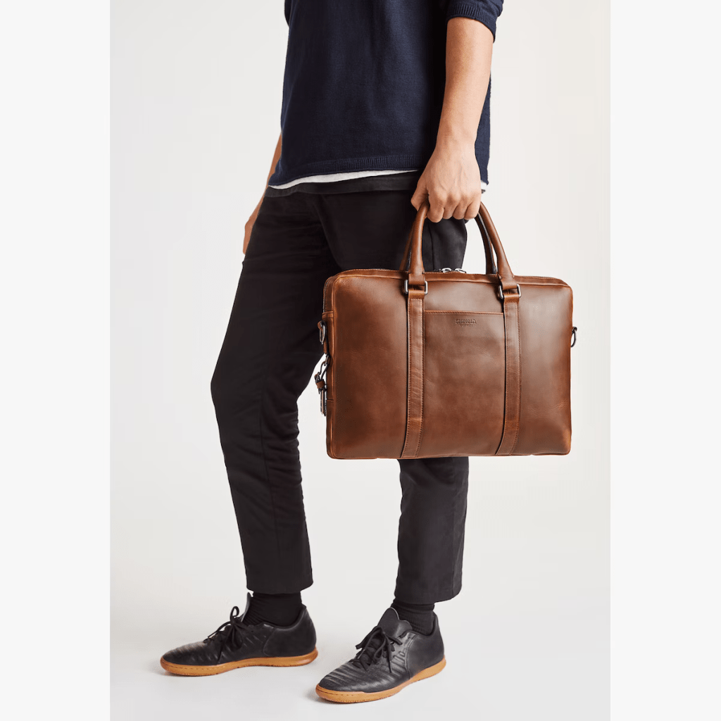 Best leather briefcase for men.