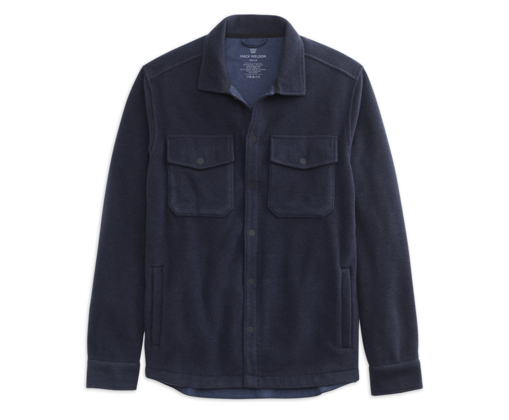 Best fleece shirt jacket for men.